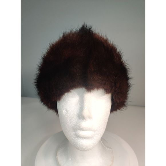 Vintage Elegant International Mink Fur Hat from Canada 21.5\